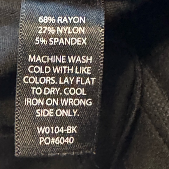 Beta Brand Classic Dress Pant Yoga Pant | Bootcut (Black) size small PETITE - Picture 4 of 9